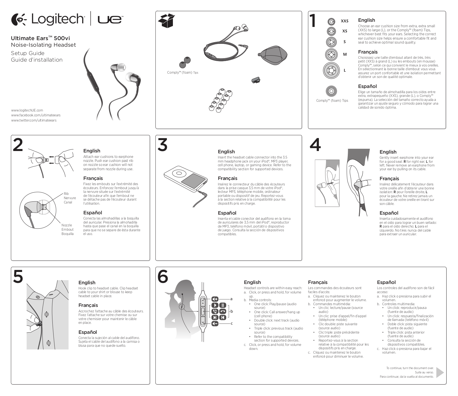 Logitech 500vi User Manual