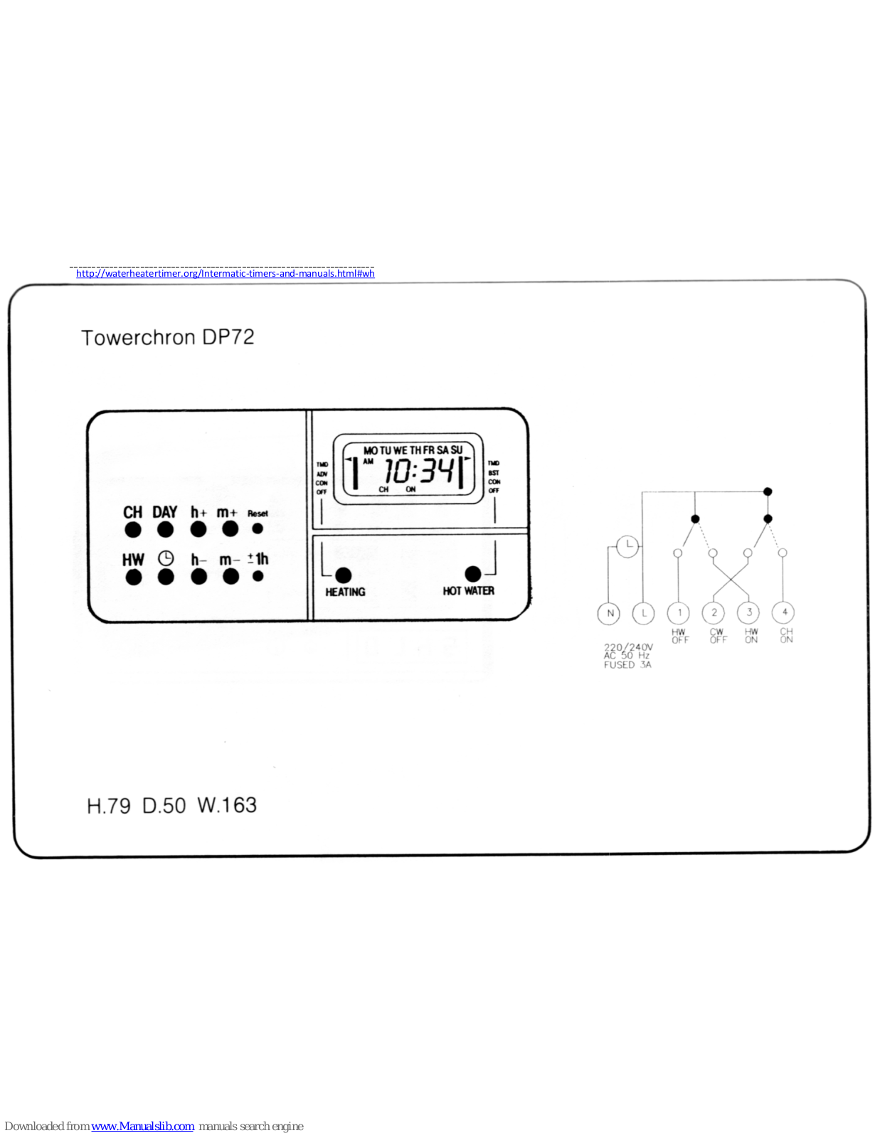 Grasslin TOWERCHRON DP72 Programming Manual