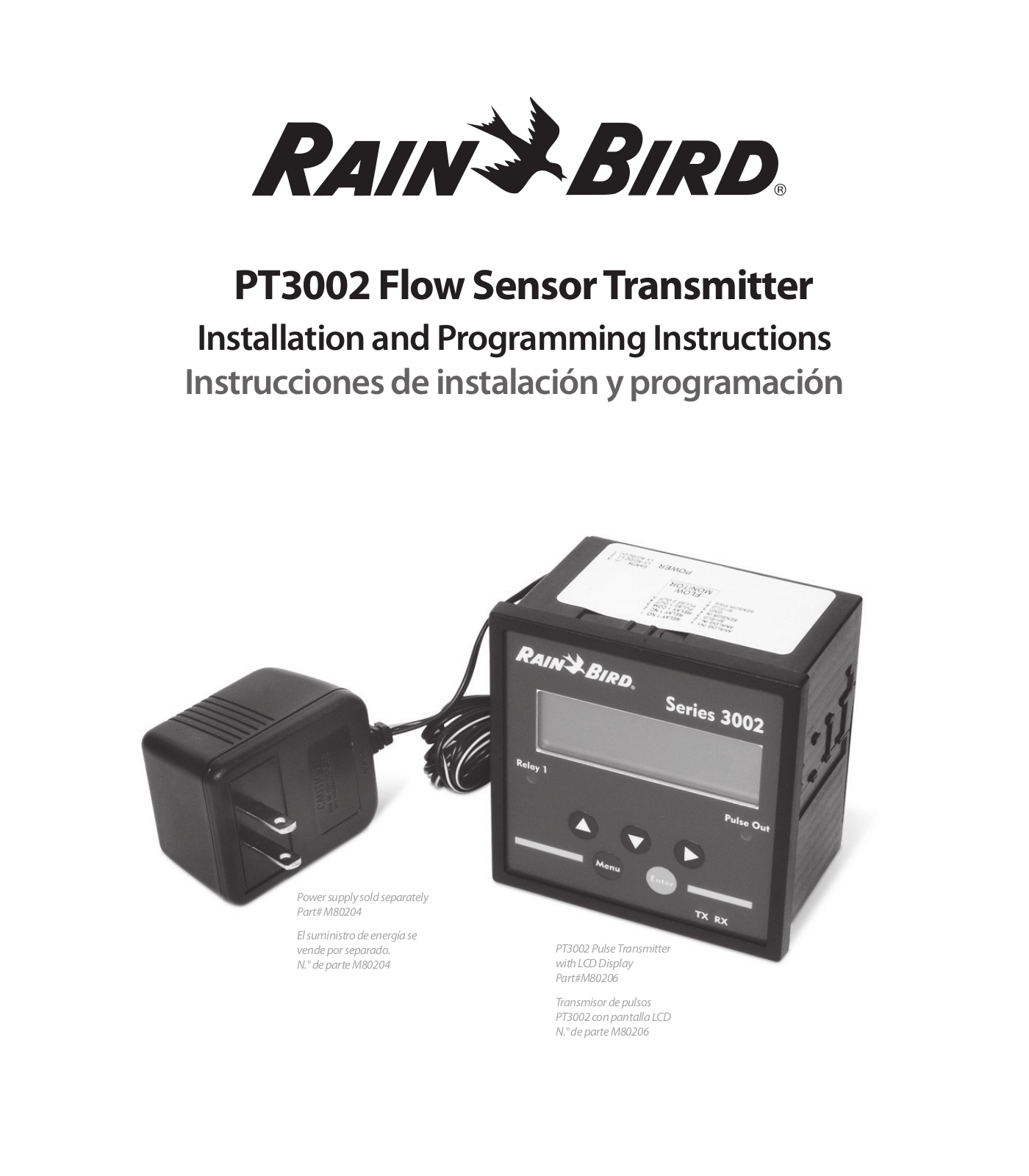 Rain Bird PT3002 Installation And Programming Instructions