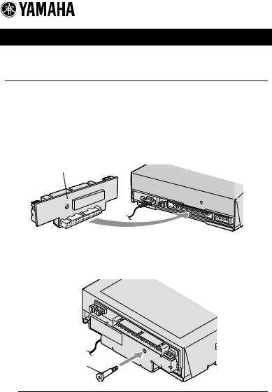 Yamaha SCSI CONVERTER FOR CRW-F1 User Manual