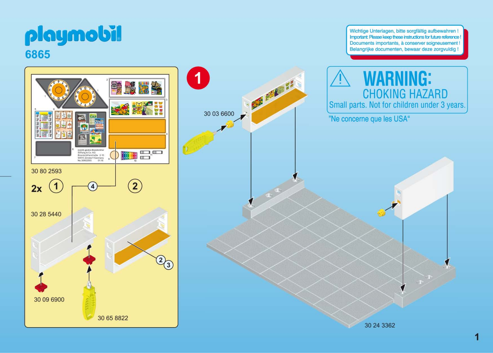 playmobil 6865 Service Manual