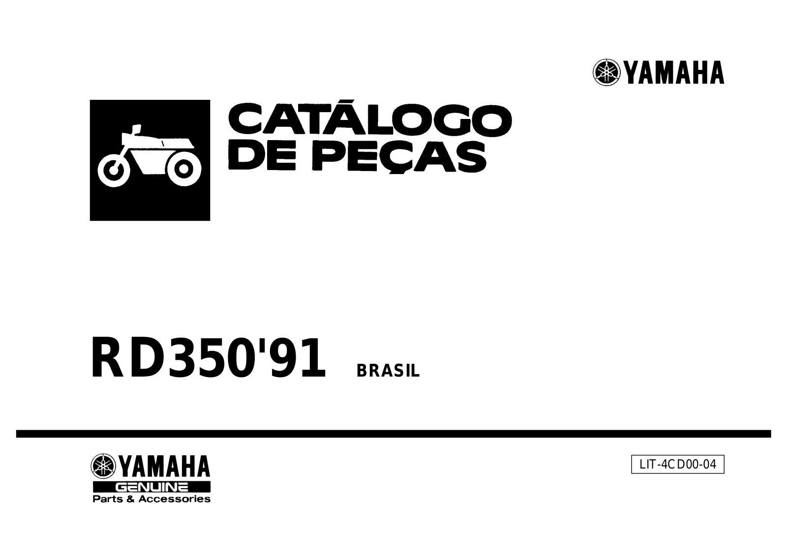 Yamaha RD 350 1991 Parts Manual