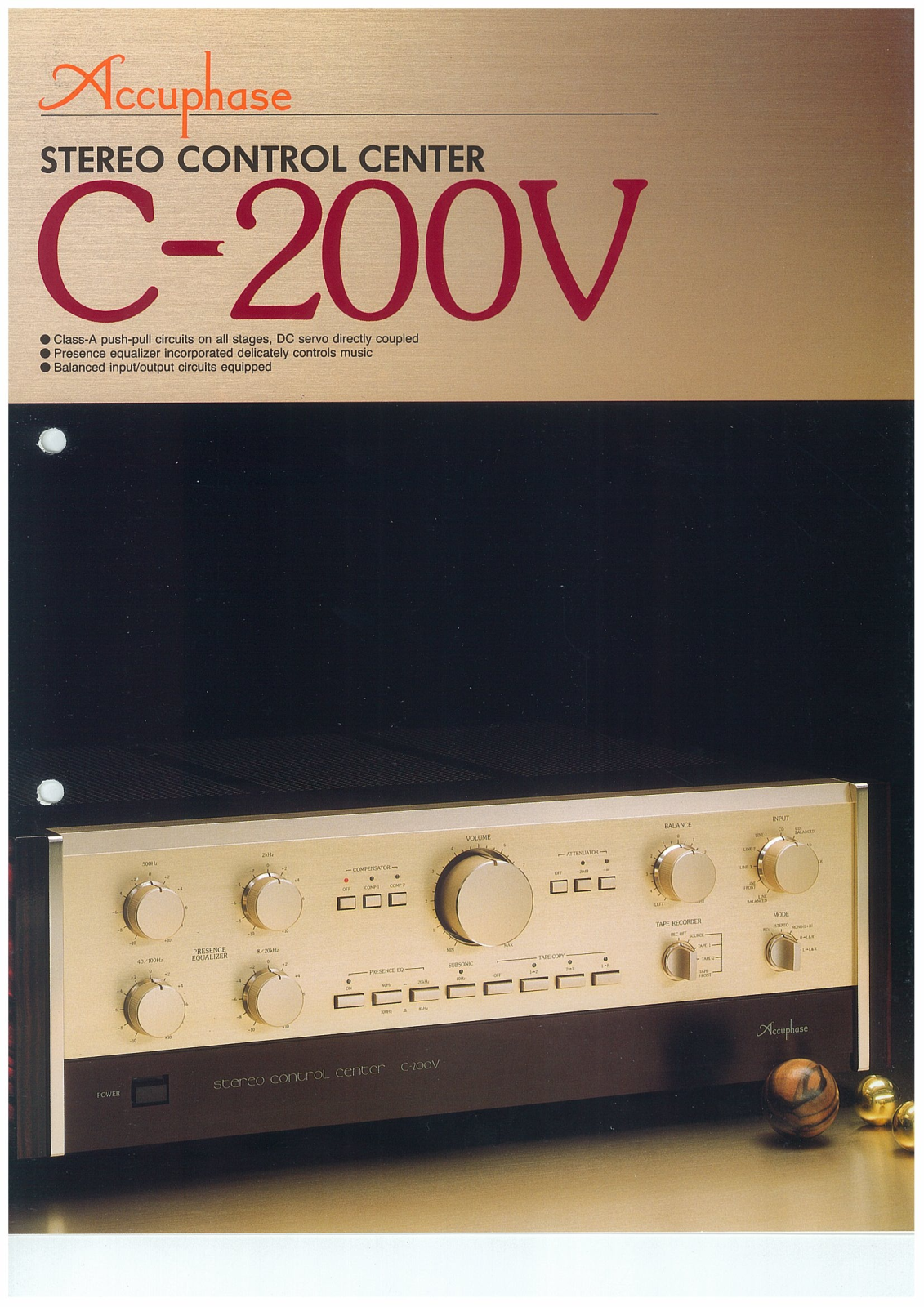 Accuphase C-200-V Brochure