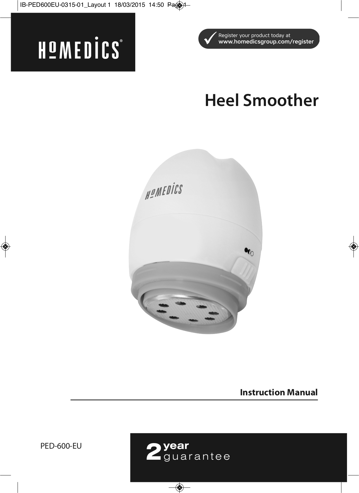 HoMedics ELM-PED600-EU Service Manual