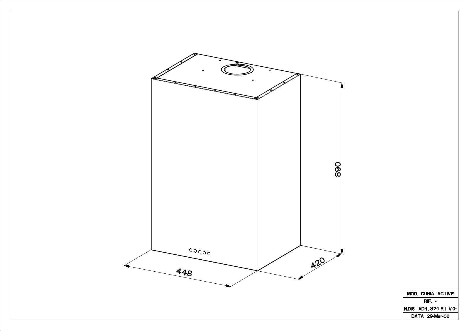 Faber CUBIA PLUS EV8 X A45 User Manual