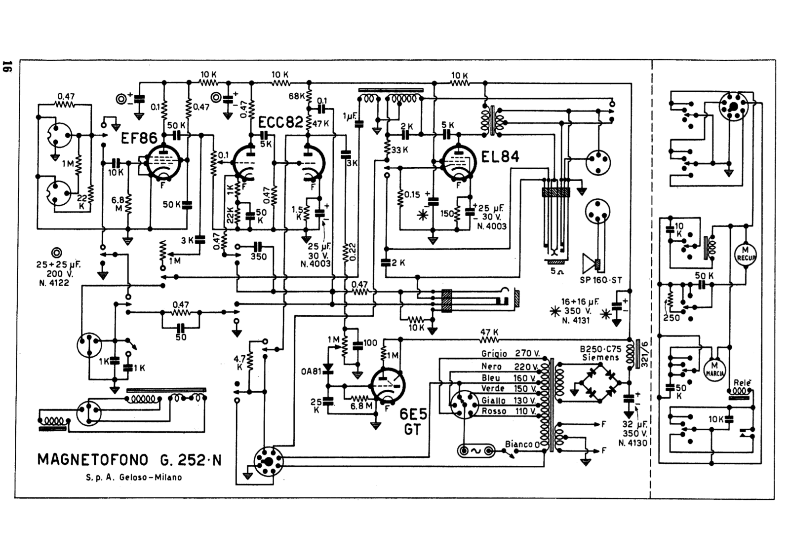 Geloso G252 Schematic