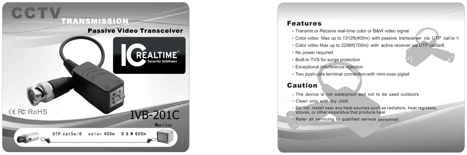 ICRealtime IVB-201C Specsheet