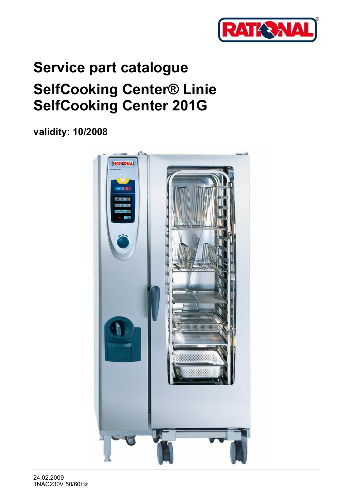 Rational Oven SCC201G Parts List