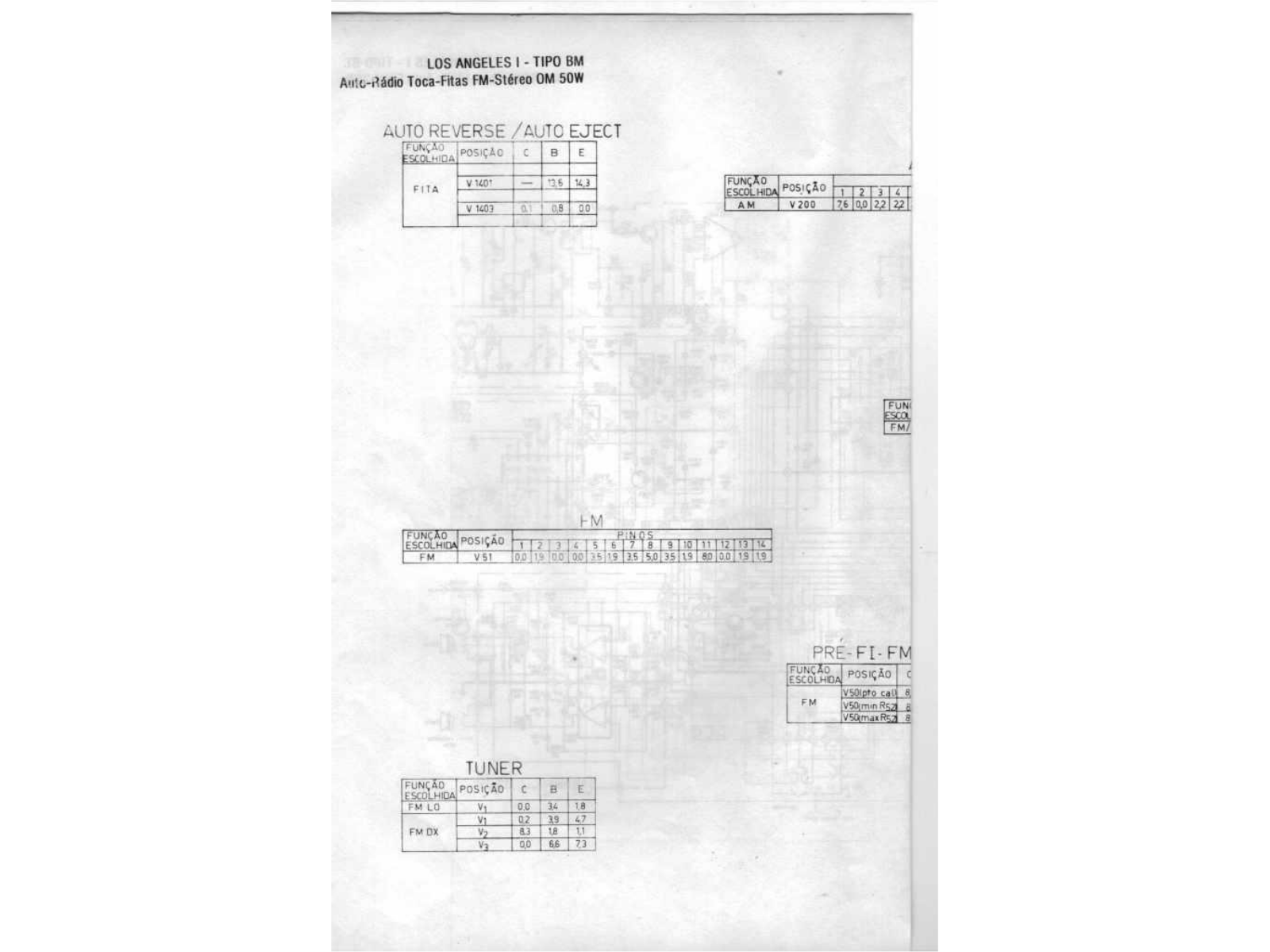 Bosch Los Angeles I BM 50W Schematic