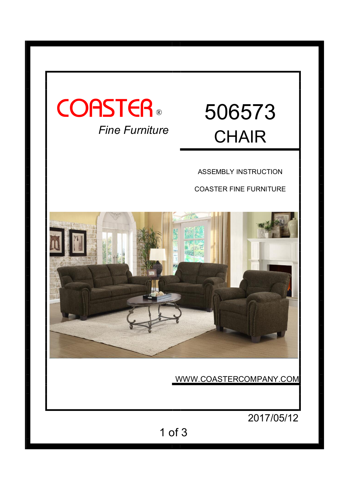 Coaster 506573 Assembly Guide