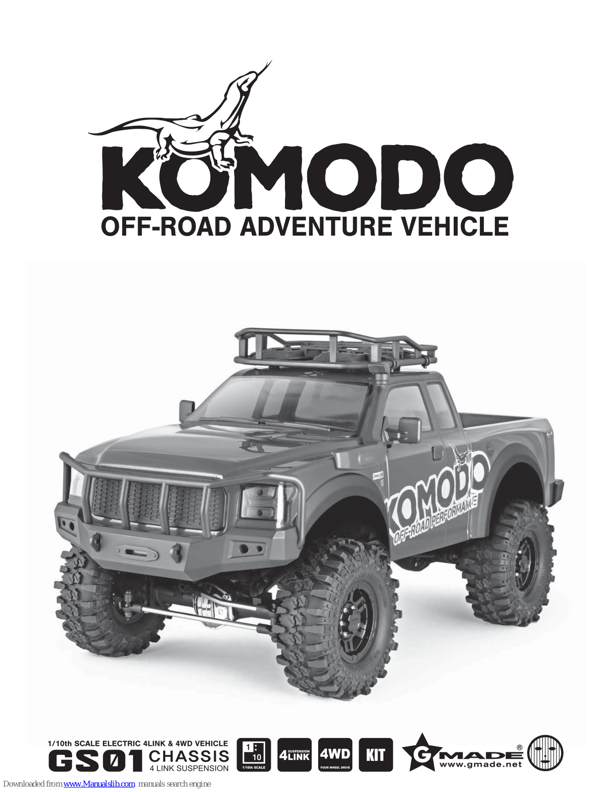 Gmade Komodo Off-Road Adventure Vehicle Assembly Manual