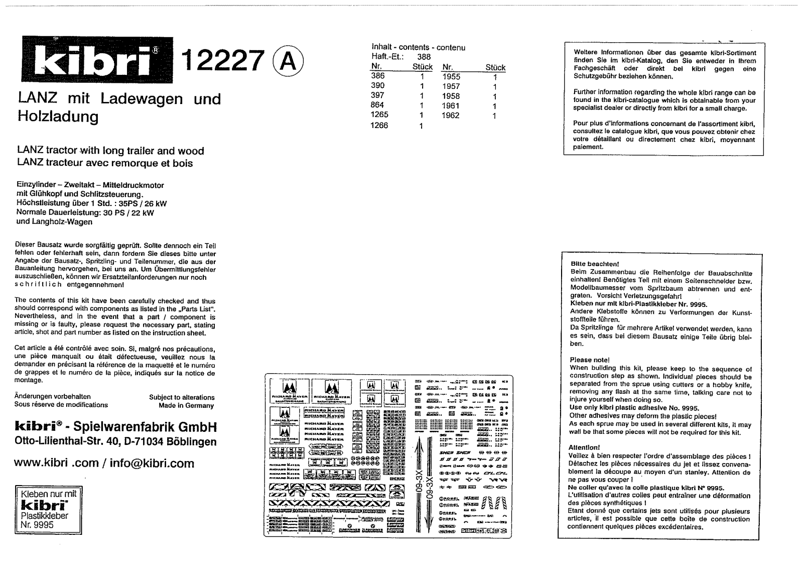 Kibri 12227 User Manual