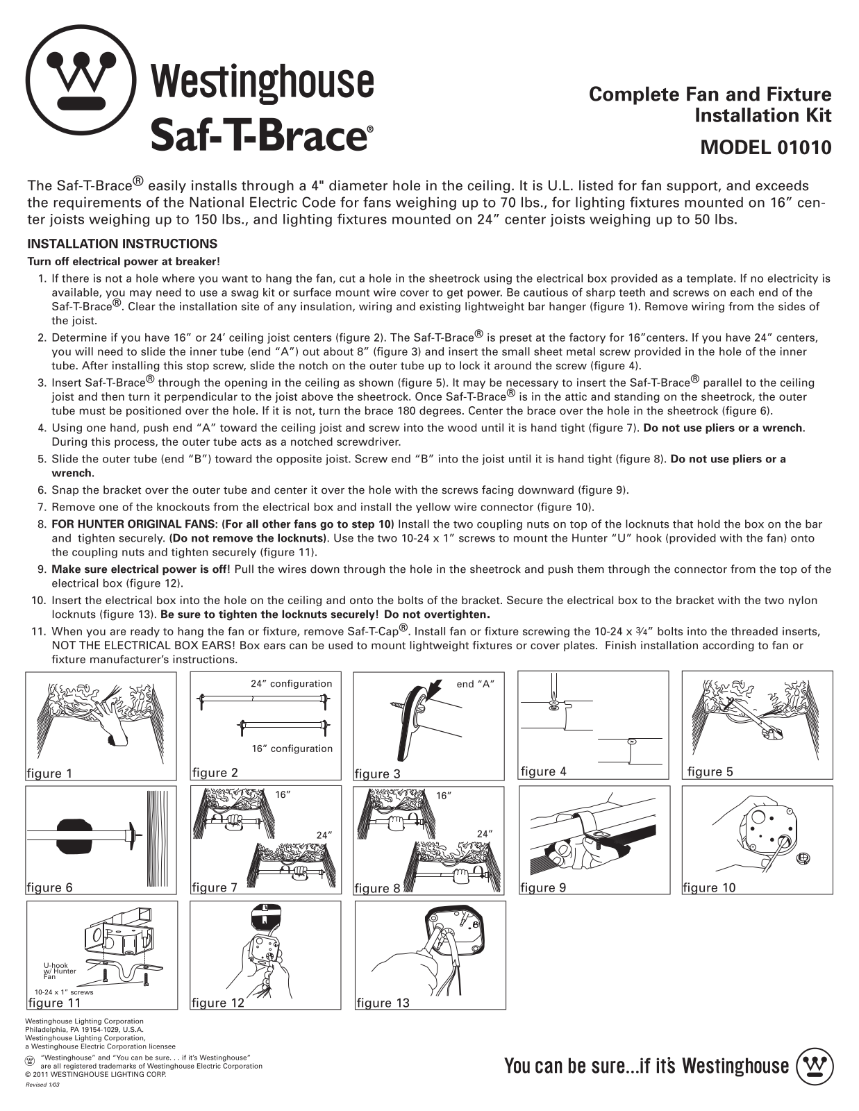 Westinghouse 1010 User Manual