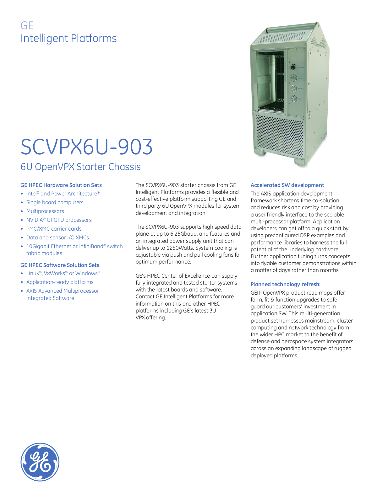 GE SCVPX6U-903 Data Sheet