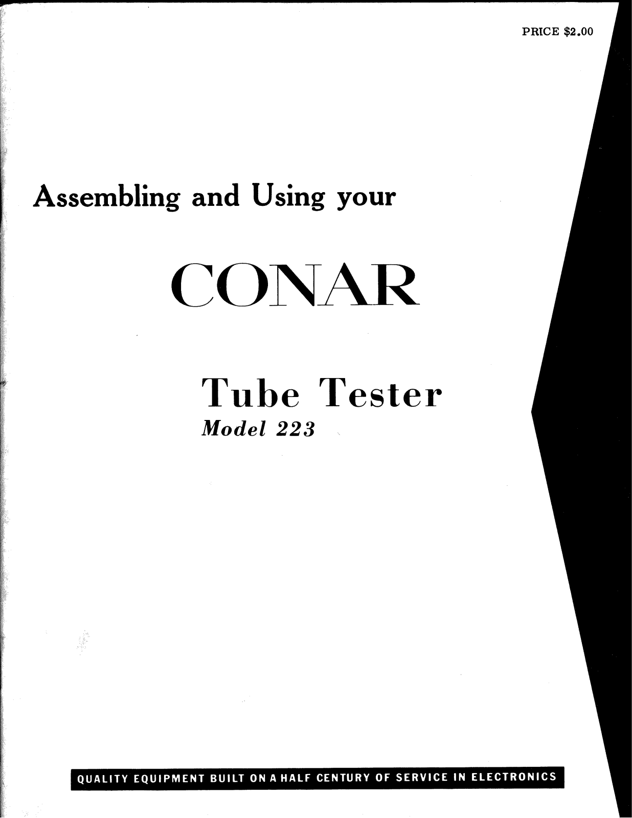 Conar 223 Service manual