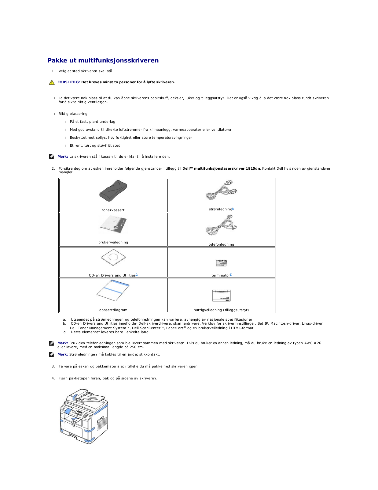 Dell 1815dn User Manual