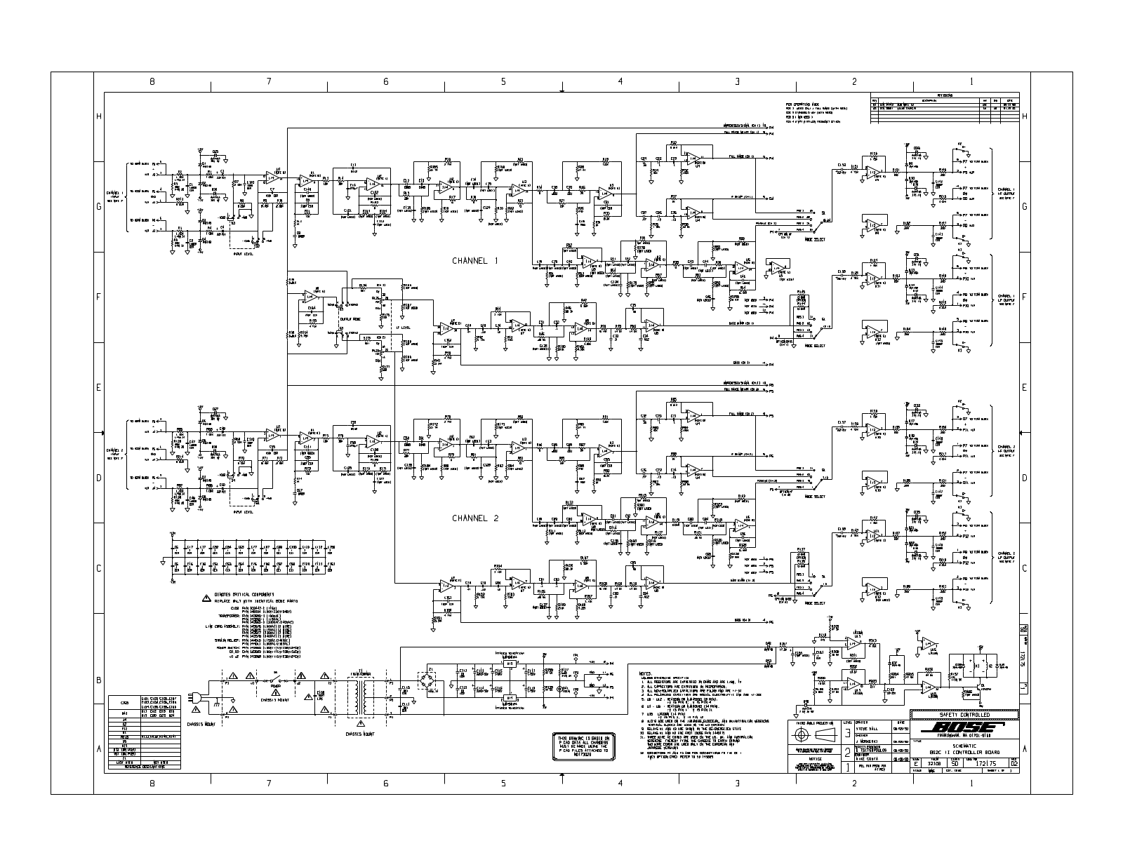 BOSE 802C SCH Schematic