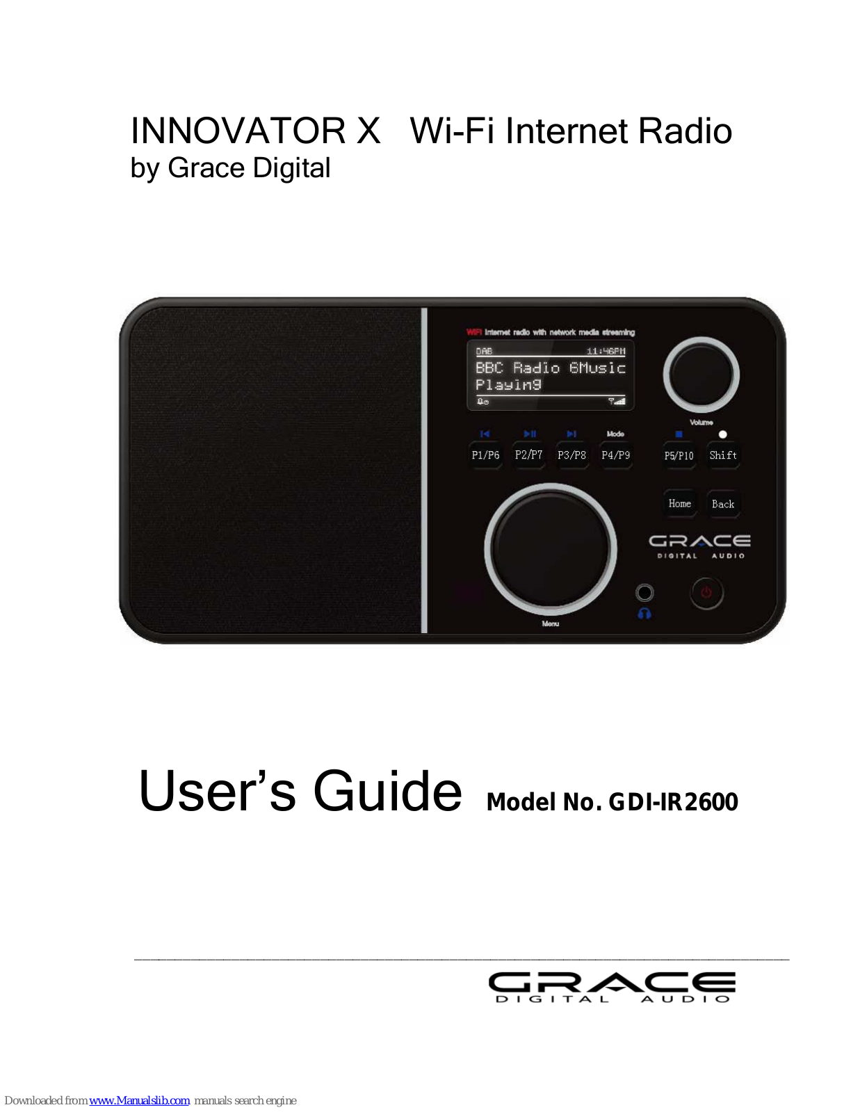 Grace Digital INNOVATOR X User Manual