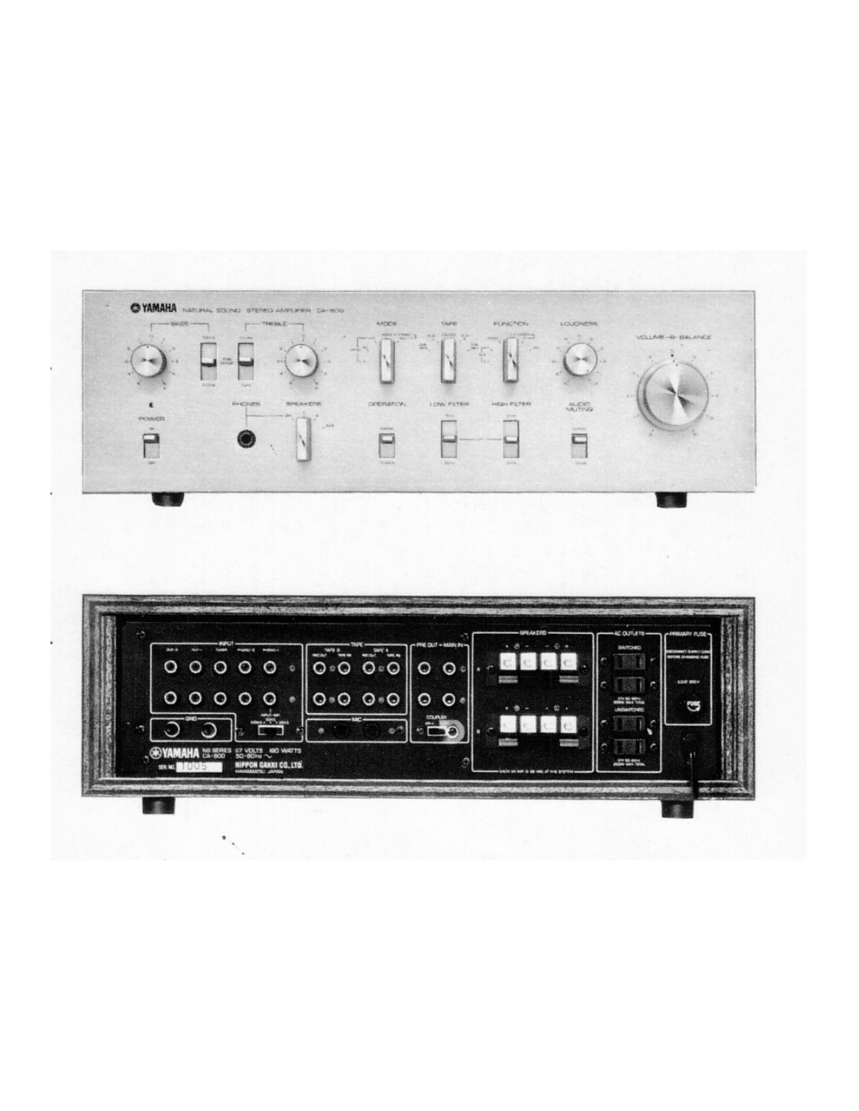 Yamaha CA-800 Schematic