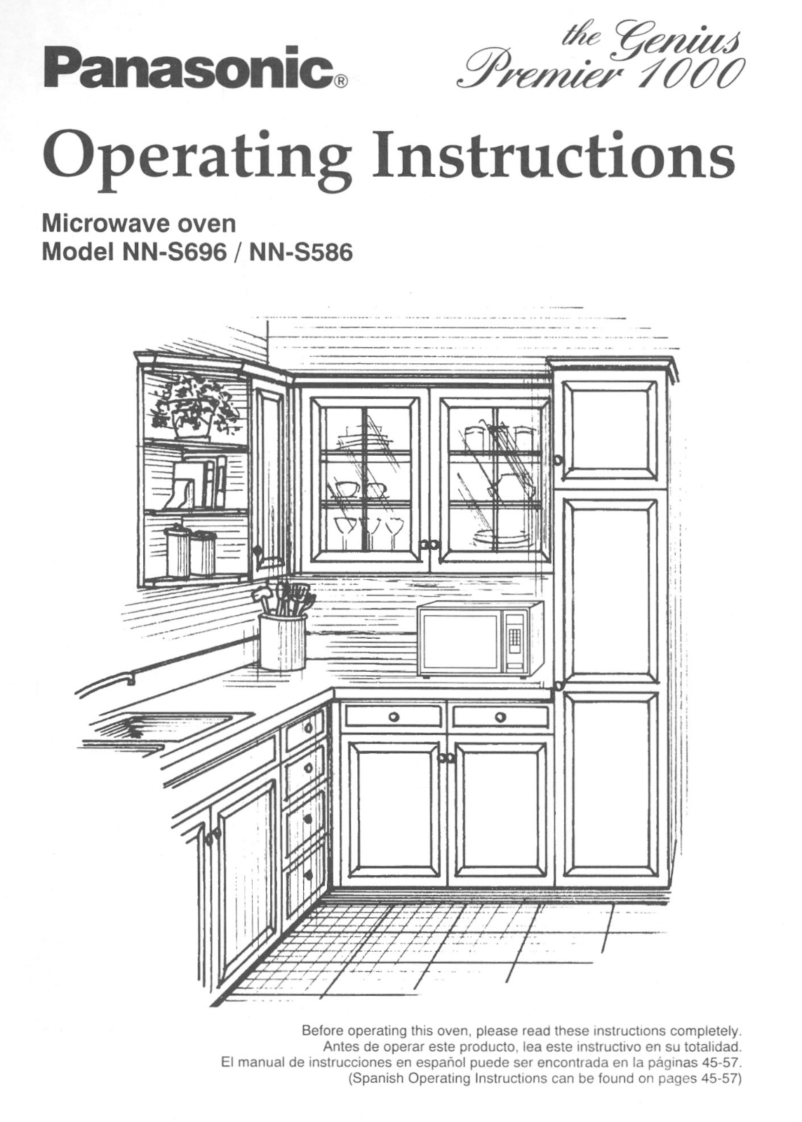 Panasonic NN-S696BA, NN-S696, NN-S586, NN-S586BA, NN-S586WA User Manual