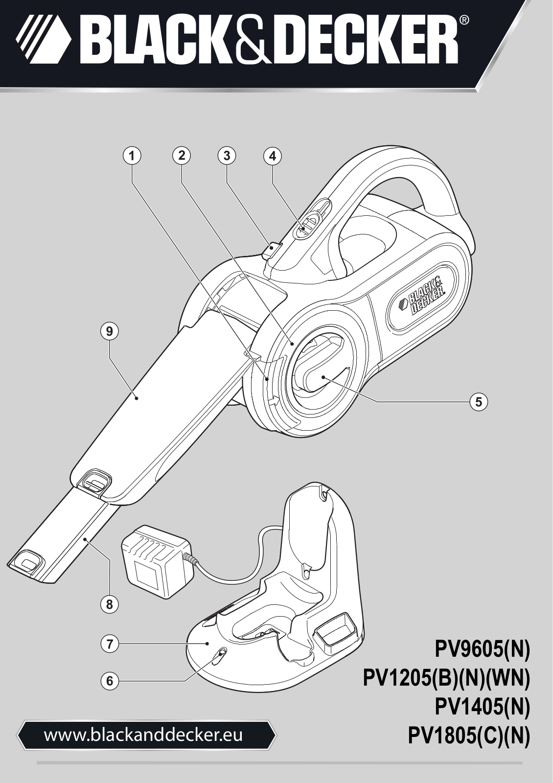 BLACK & DECKER PV1205, PV1405N User Manual