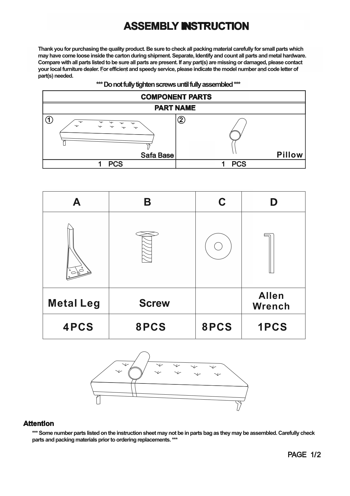 Wade Logan W008166554 Installation & Assembly - ManualMachine.com