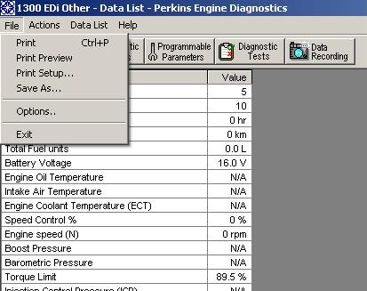 Perkins Engine DIAG1300 User Manual