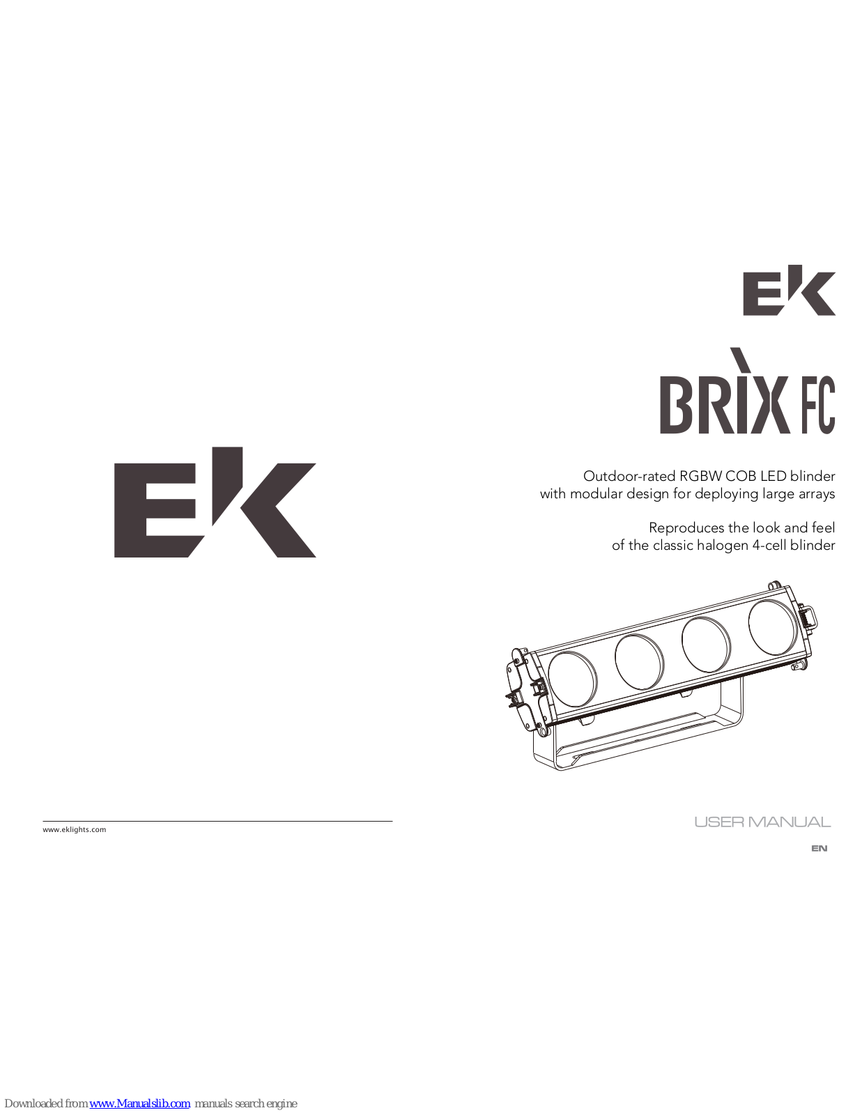 EK Brix FC User Manual