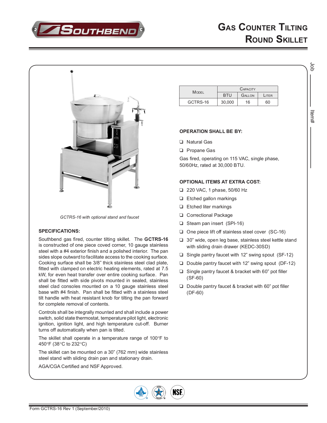 Southbend GCTRS-16 General Manual