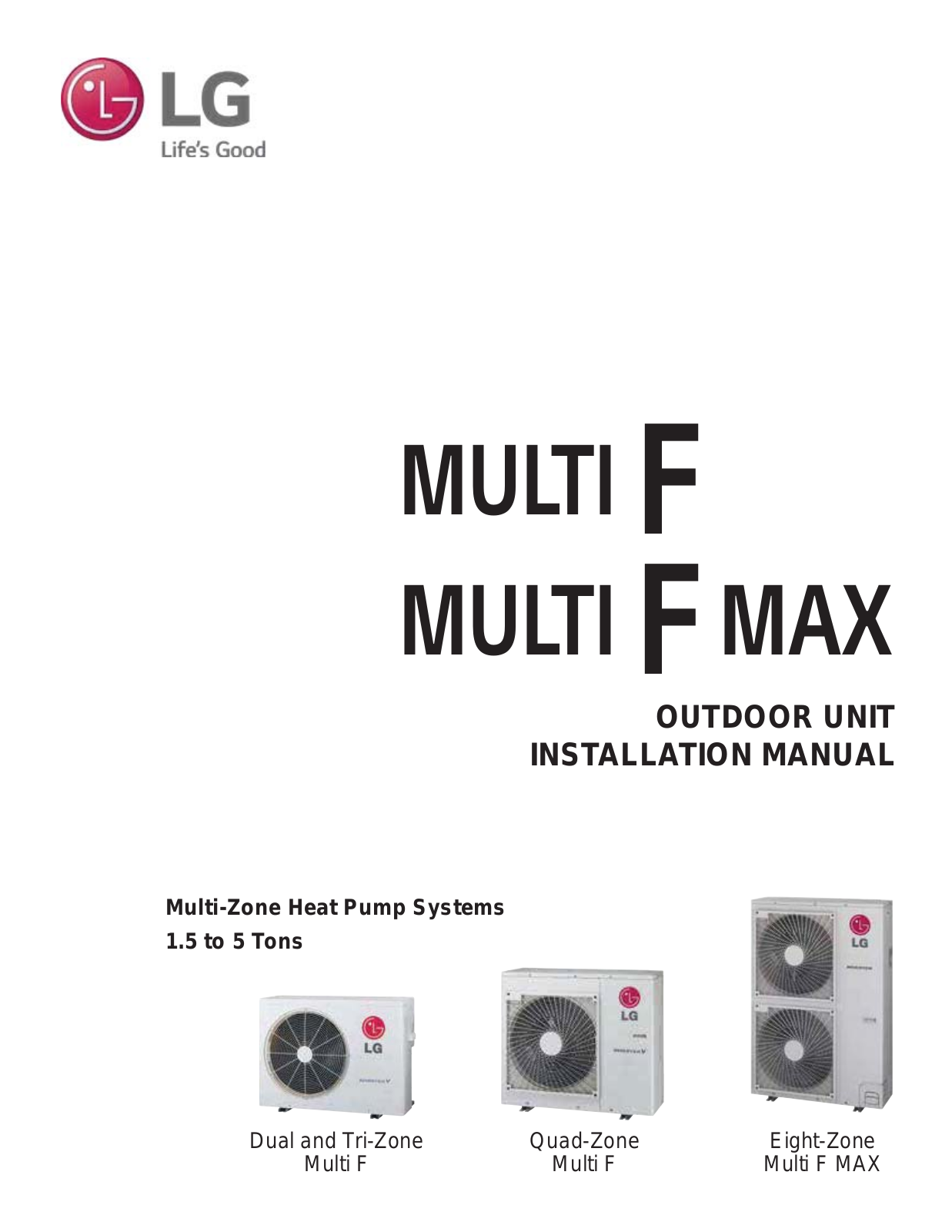 LG LG3ZMSS325, LMU600HV Installation manual