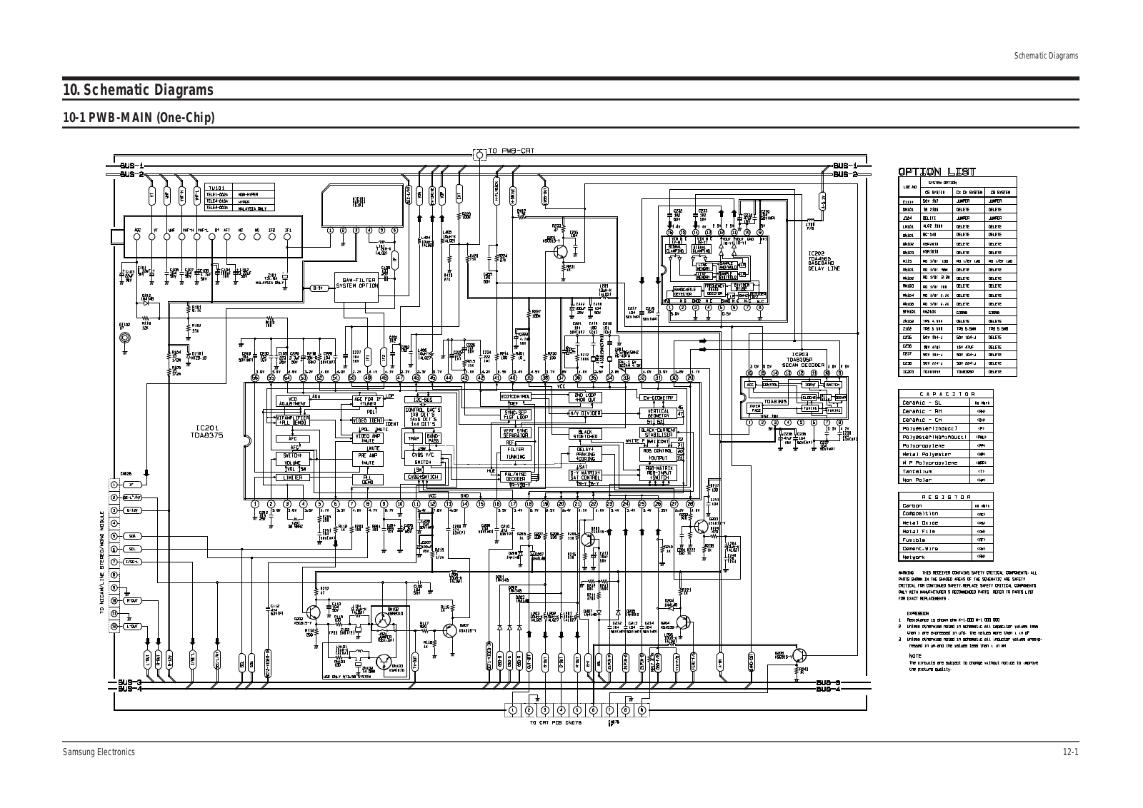 Samsung CX 6844 Schematic