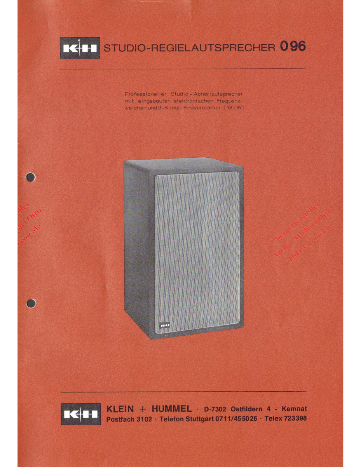 KLEIN + HUMMEL O 96 Prospekt - ManualMachine.com