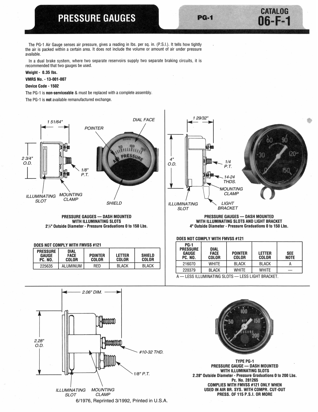 BENDIX 06-F-1 User Manual