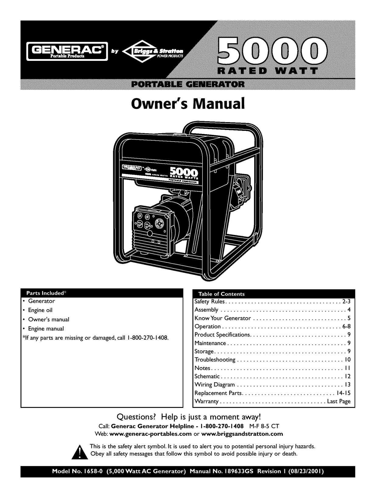 Generac 1658-0 Owner’s Manual - ManualMachine.com