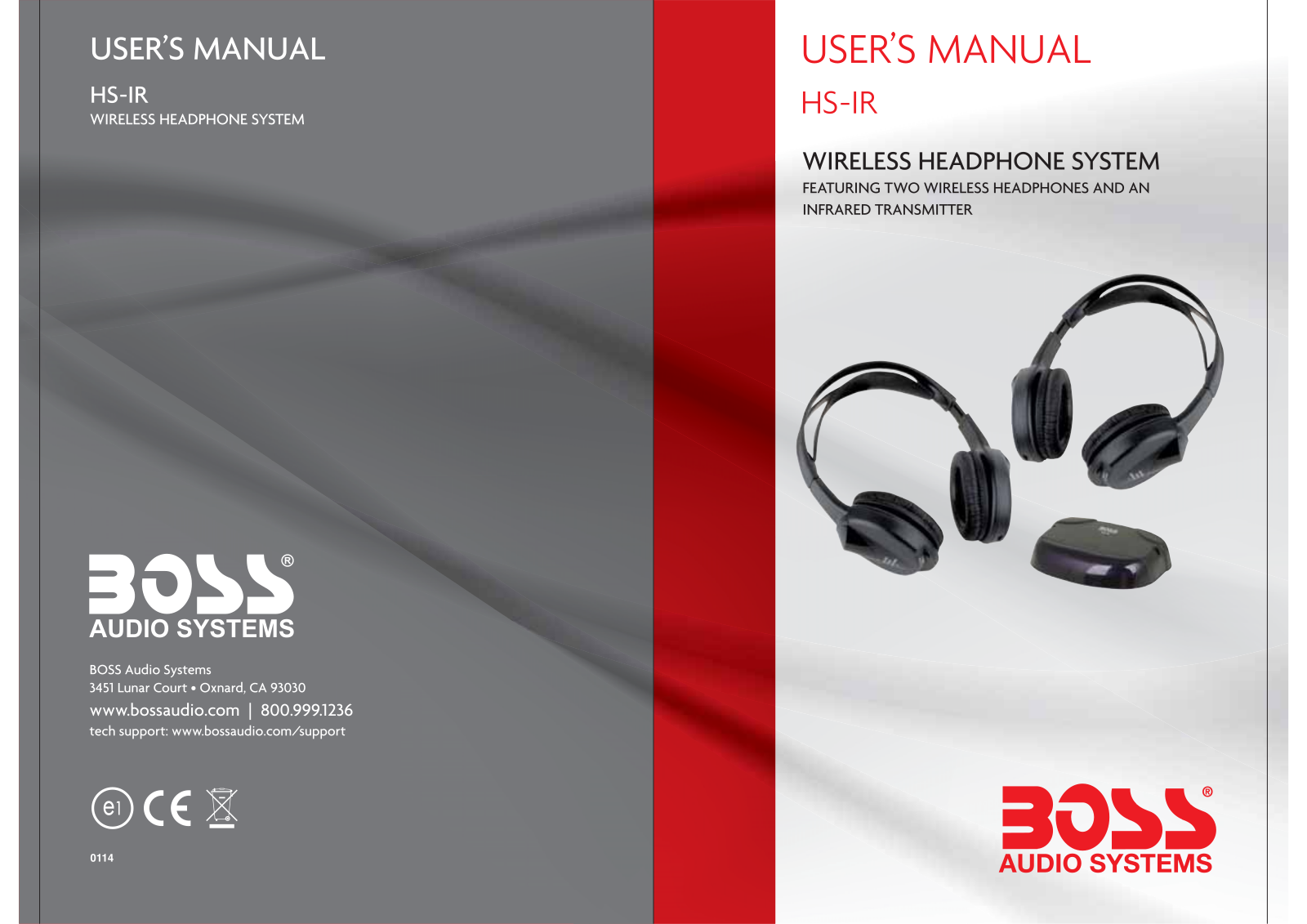 Boss Audio HS-IR User Manual