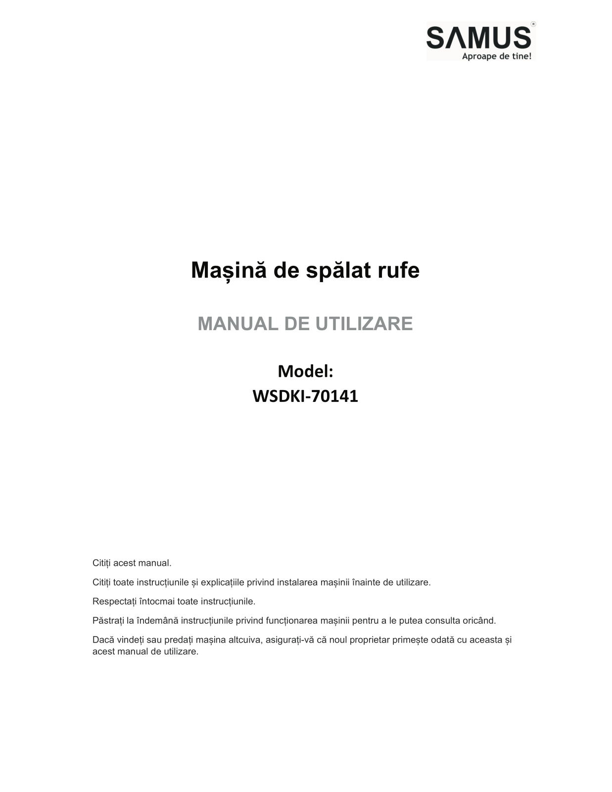 Samus WSDKI-70141 User guide - ManualMachine.com
