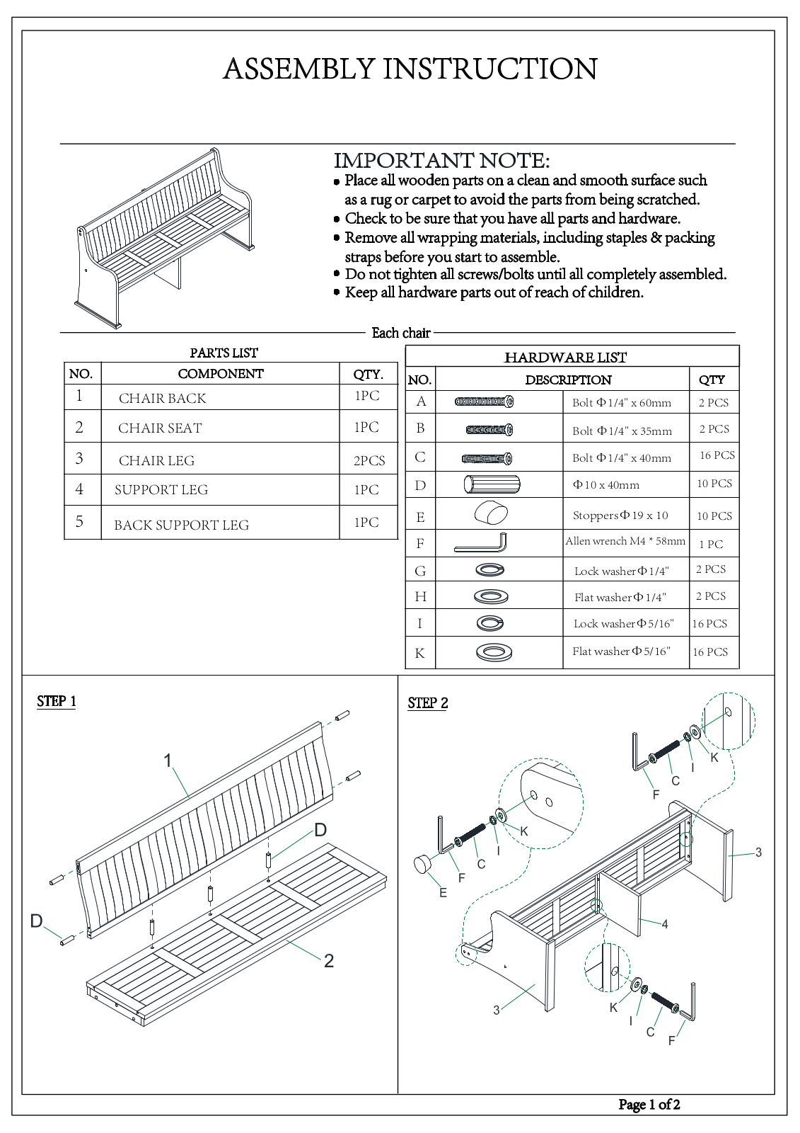 Foundstone W003344014 Installation & Assembly - ManualMachine.com