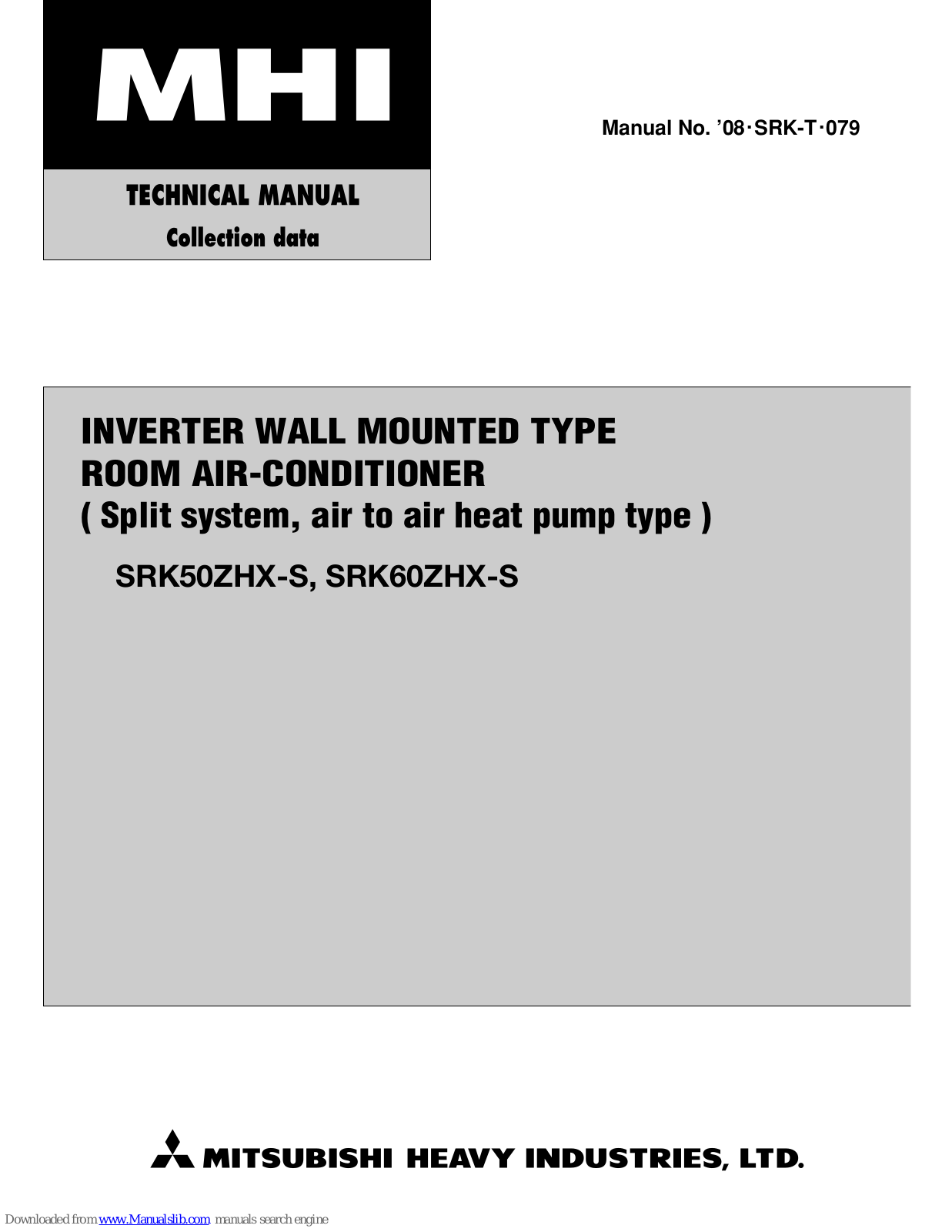 Mitsubishi SRK50ZHX-S, SRK60ZHX-S Technical Manual