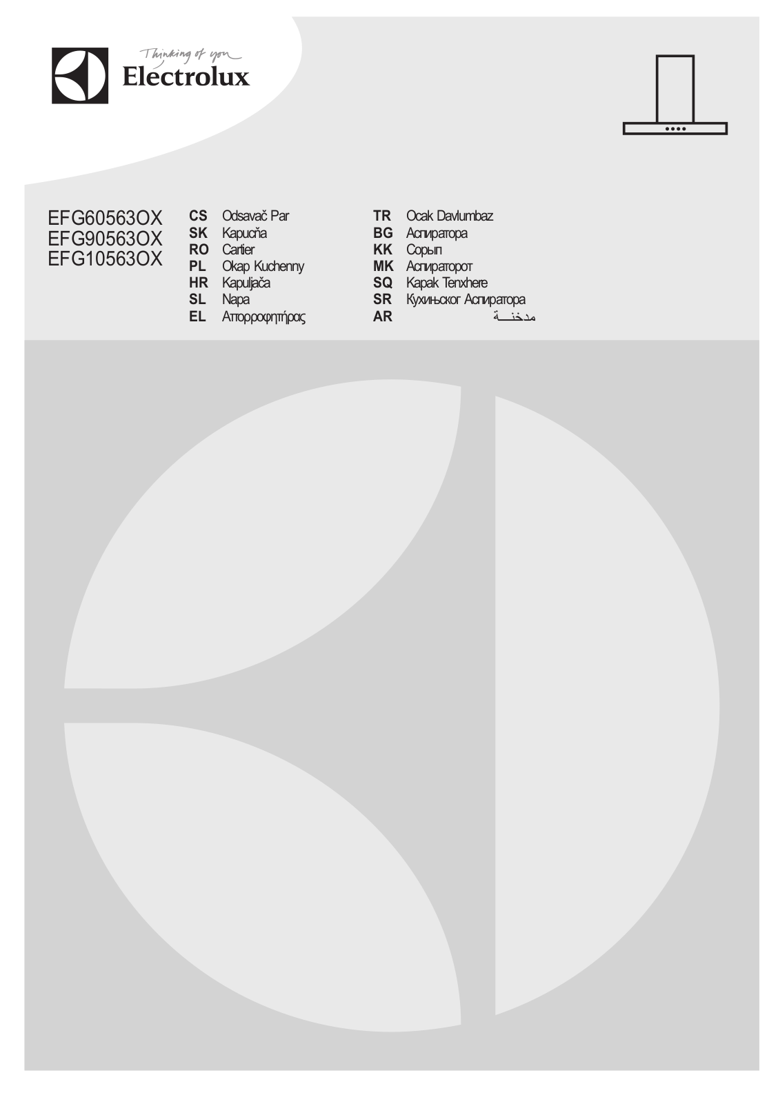 Electrolux EFG60563OX, EFG90563OX User Manual