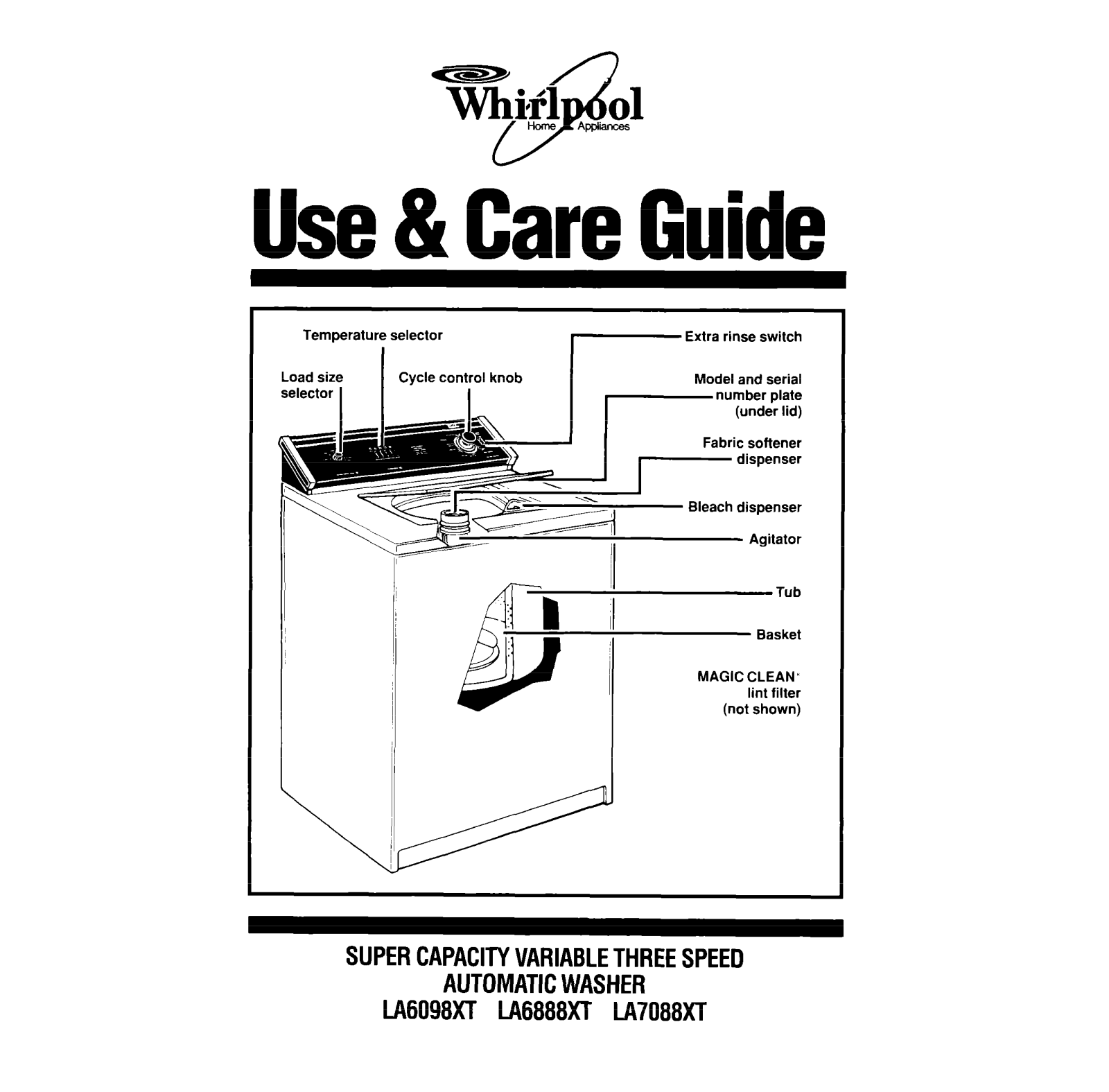 Whirlpool LA6098XT, LA6888XT, LA7088XT User Manual - ManualMachine.com
