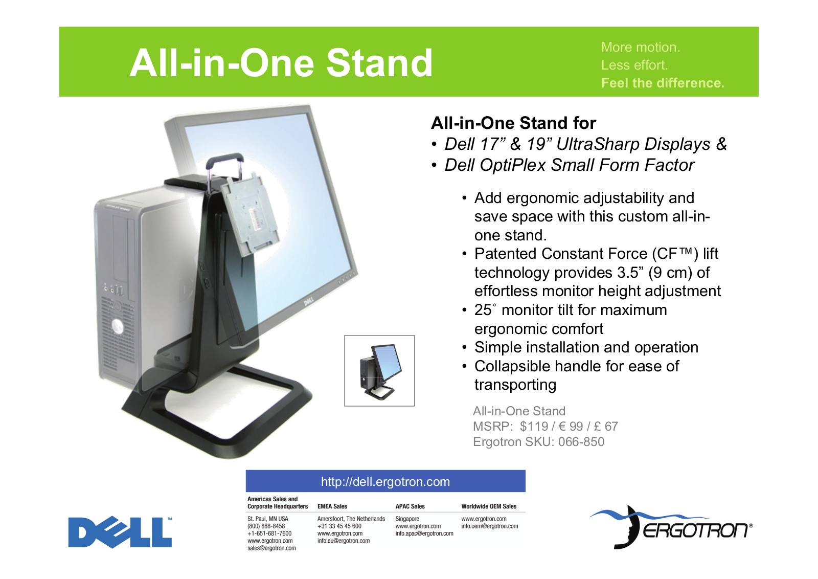 Ergotron Dell 17, Dell 19 User Manual