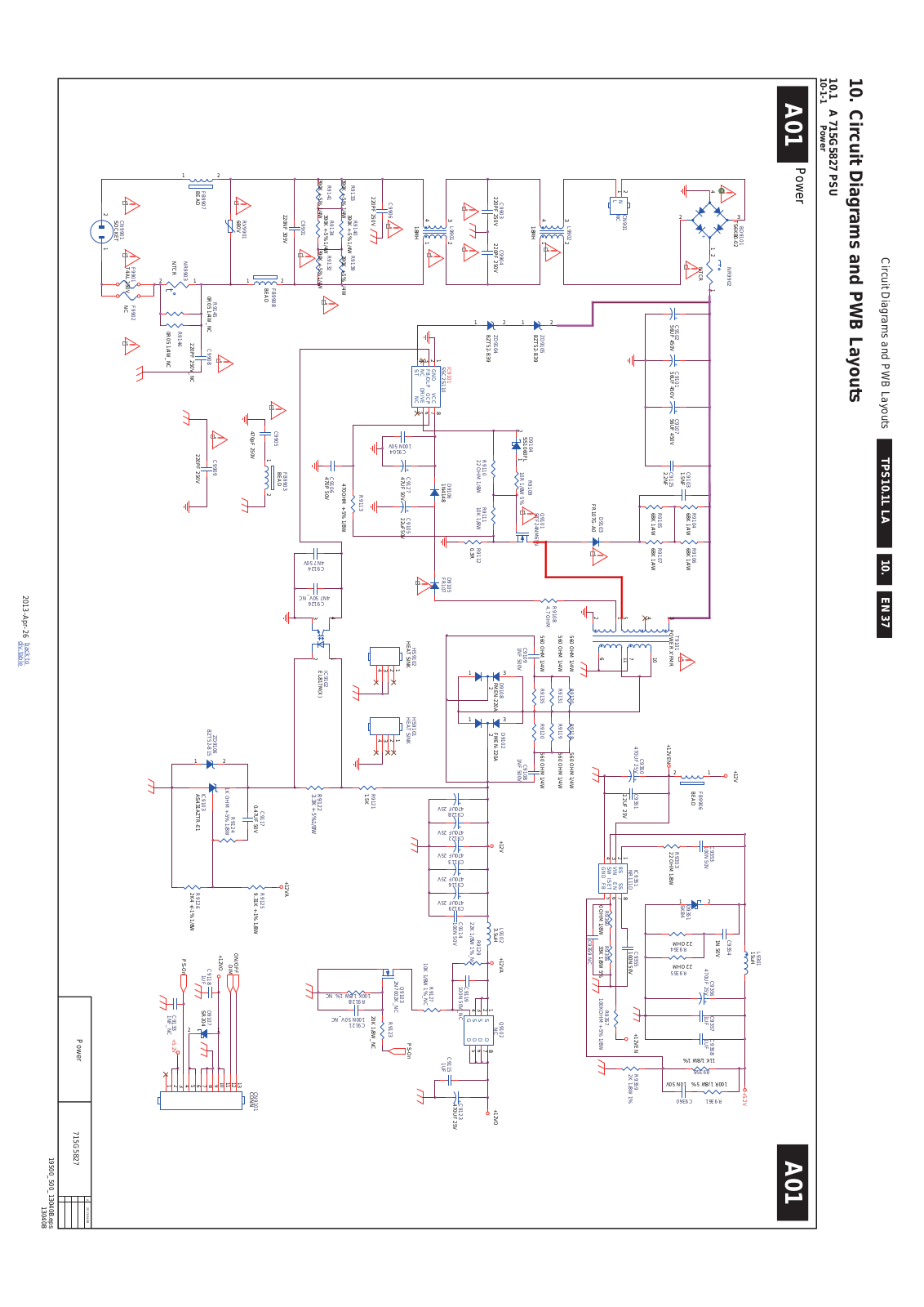 Philips 715G5827 PSU Schematic