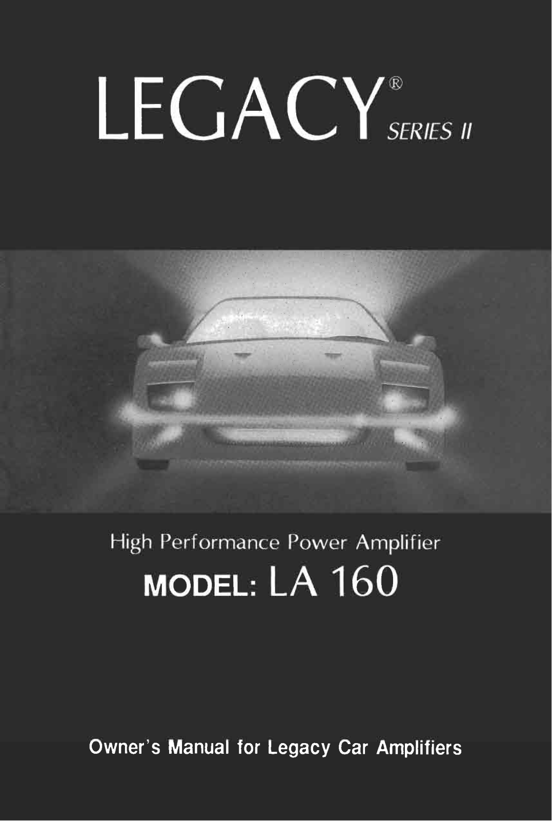 PYLE Audio LA 160 User Manual