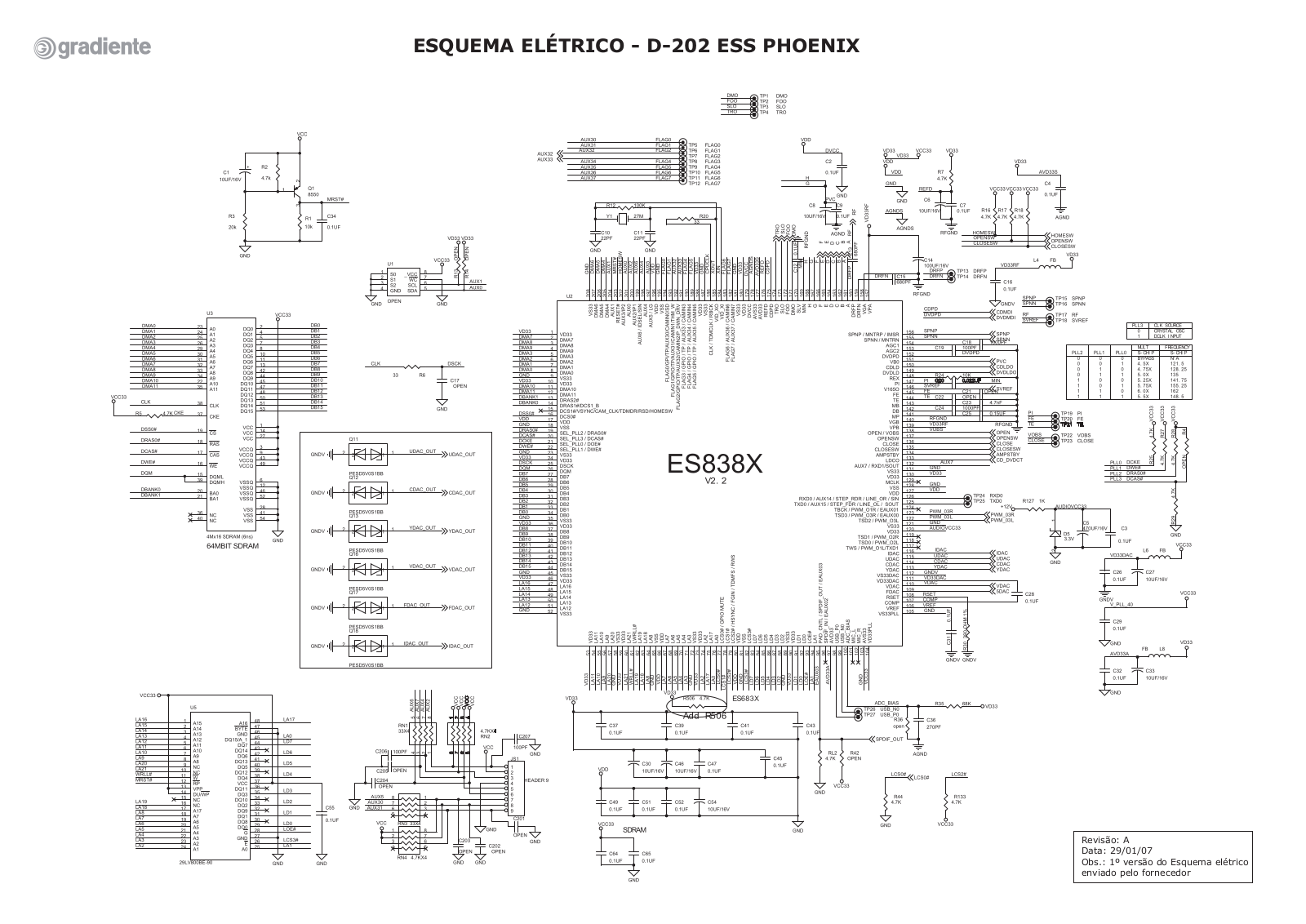 Gradiente D-202 ESS Schematic