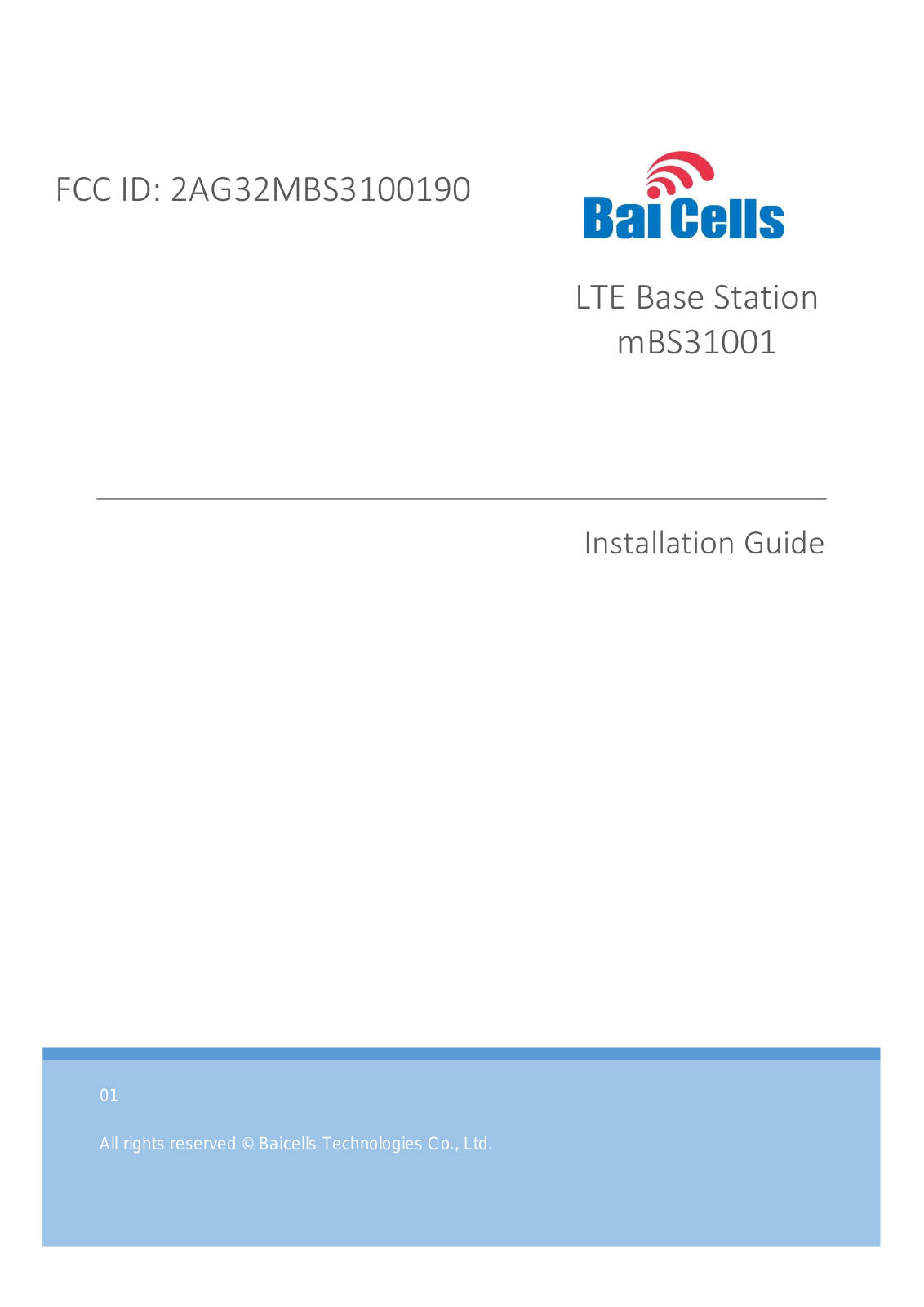 Baicells Technologies MBS3100190 User Manual