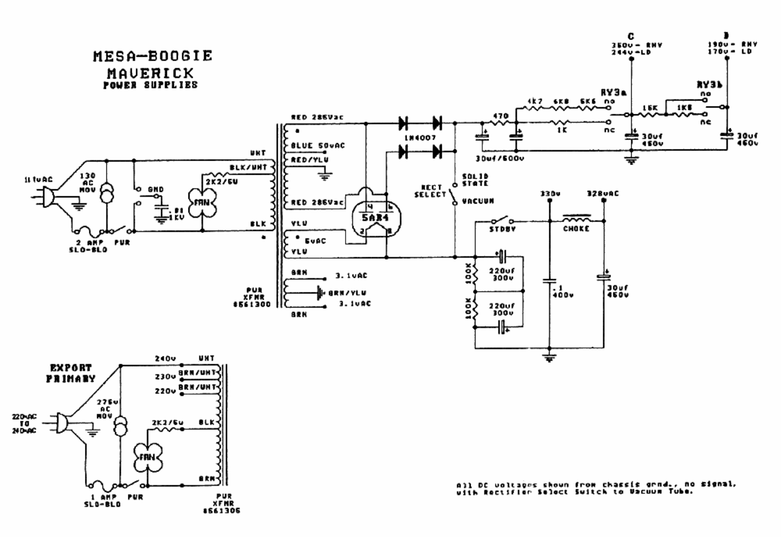 Mesa Boogie maverick schematic