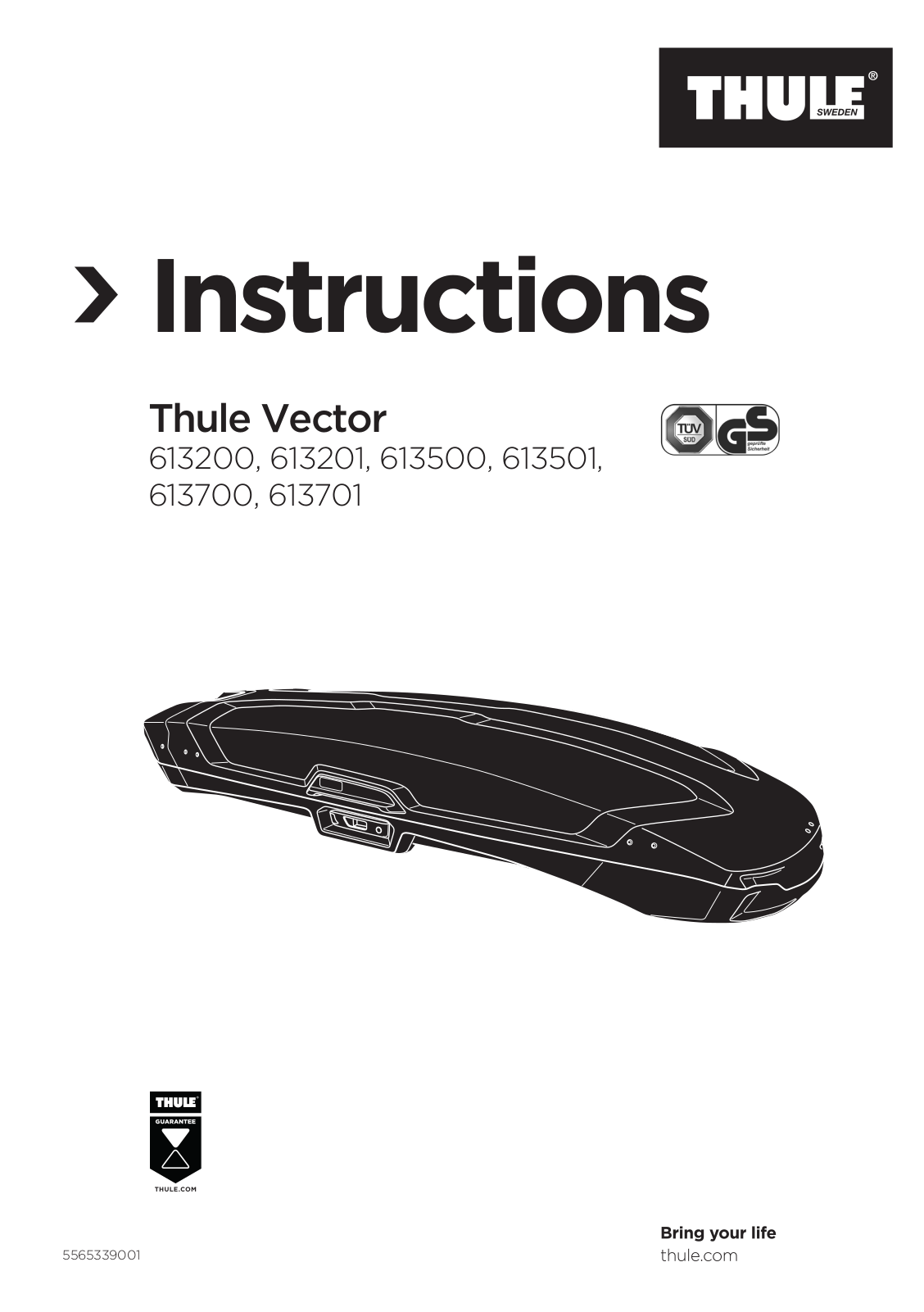 Thule 613200, 613201, 613500, 613501, 613700 User guide - ManualMachine.com