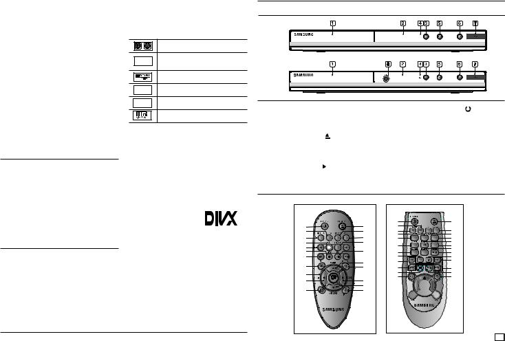 Samsung DVD-D360K, DVD-D530 User guide