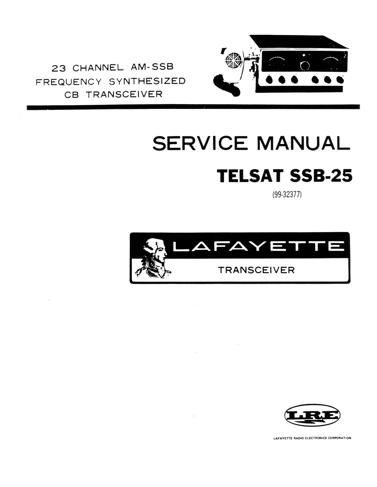 Lafayette SSB-25 Service manual