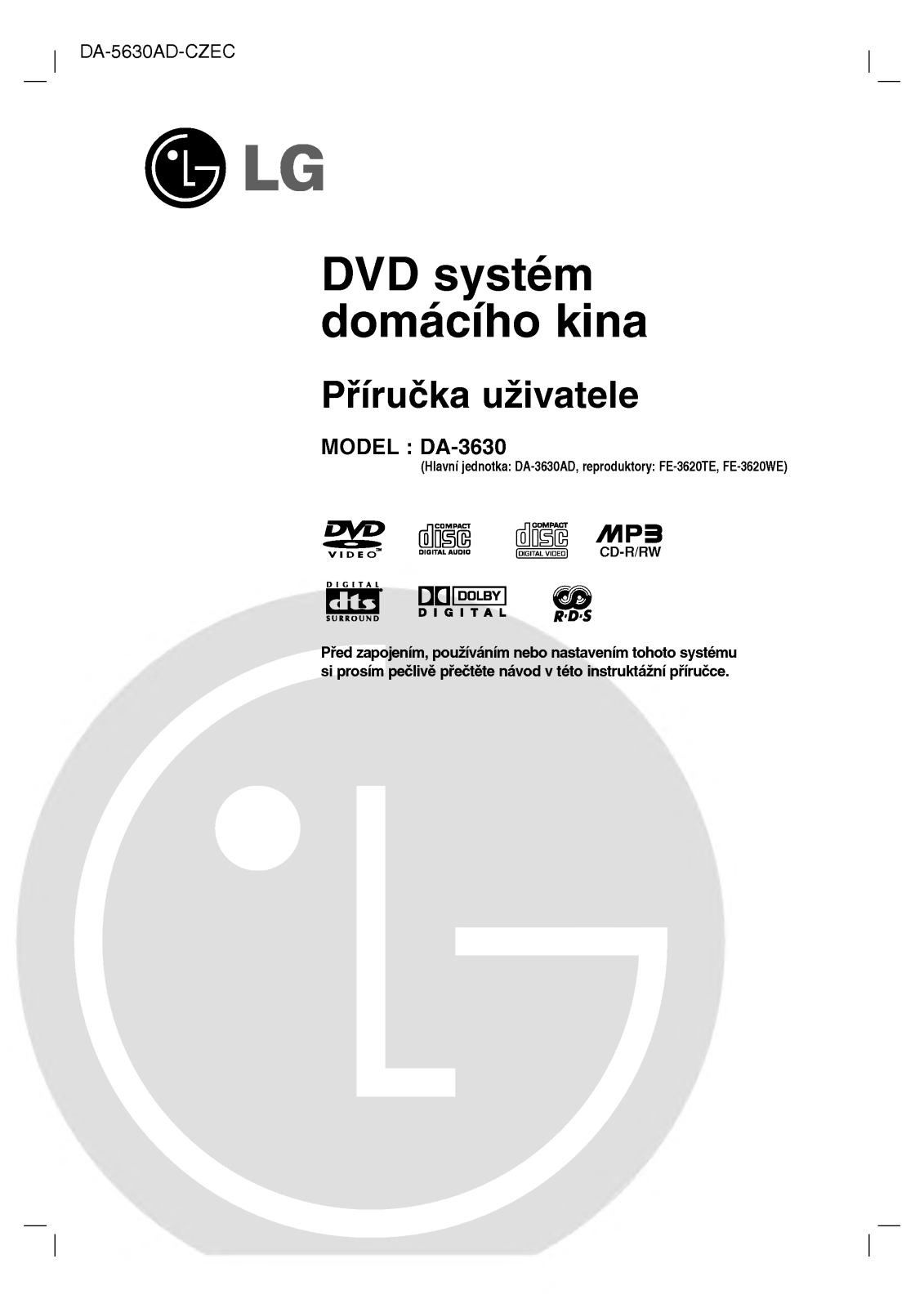 Lg DA-3630 User Manual